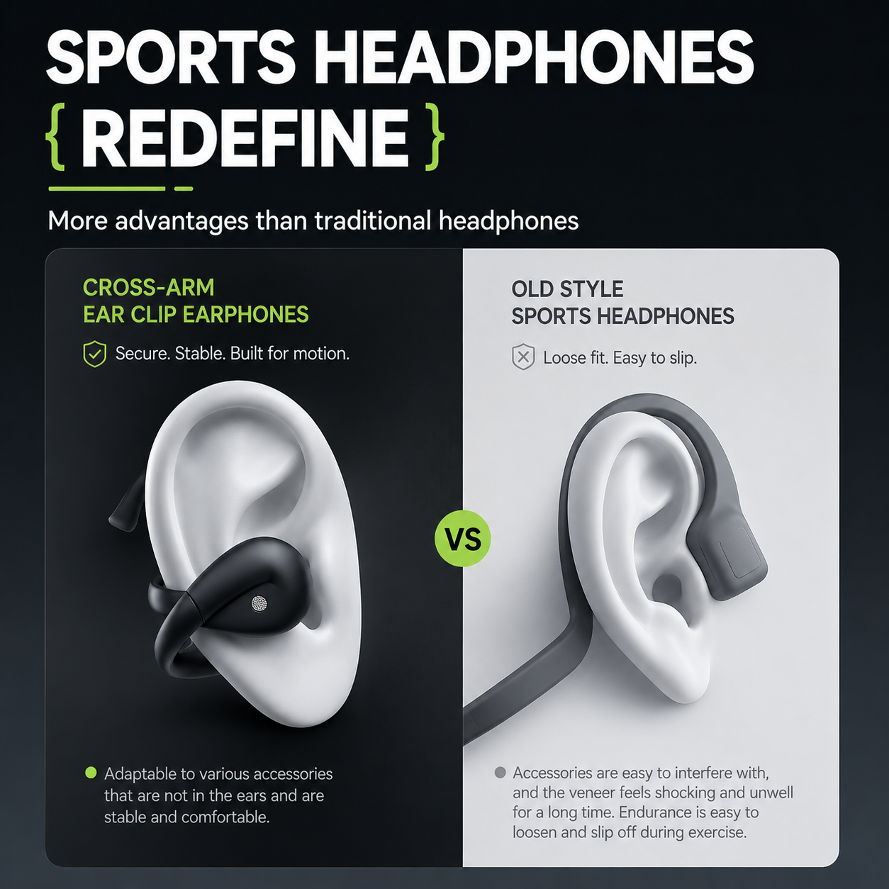 Acer OHR555 Unique Cross Arm O – Sports Earphone Hook Bewertung und Preis