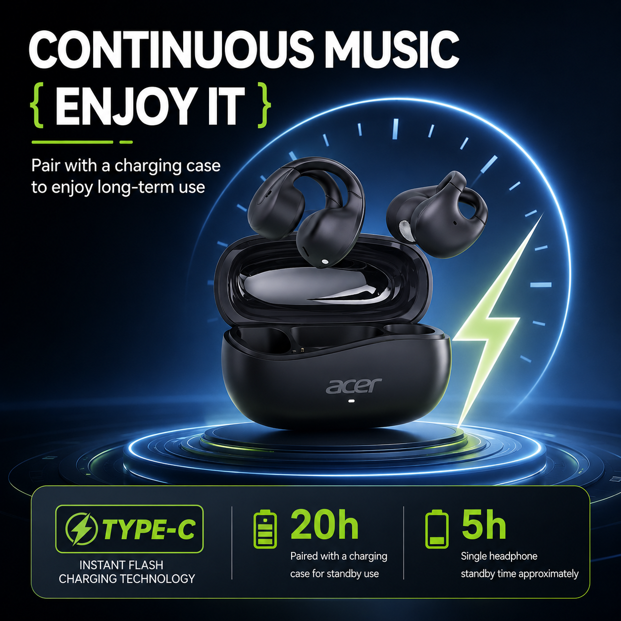 Acer OHR555 Unique Cross Arm O – Sports Earphone Hook Bewertung und Preis